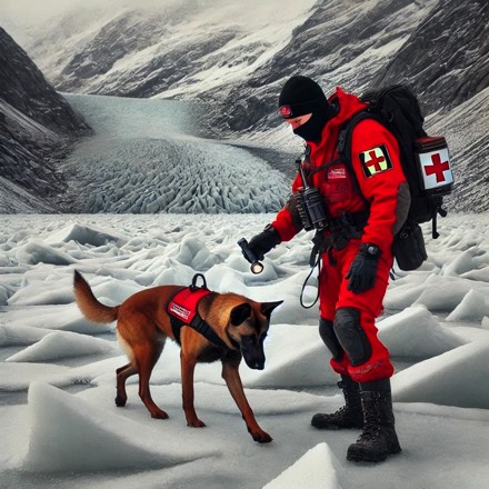 Malinois als Verschüttetensuchhund Maliland, generativ